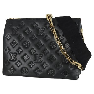 Unused LOUIS VUITTON ルイヴィトン クッサンPM モノグラム ノワール ショルダーバッグ ハンドバッグ チェーンバッグ 2WAY ミニバッグ 未使用