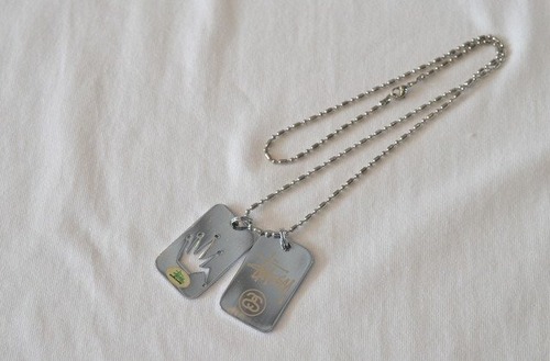 STUSSY  25周年記念 ドッグタグネックレス