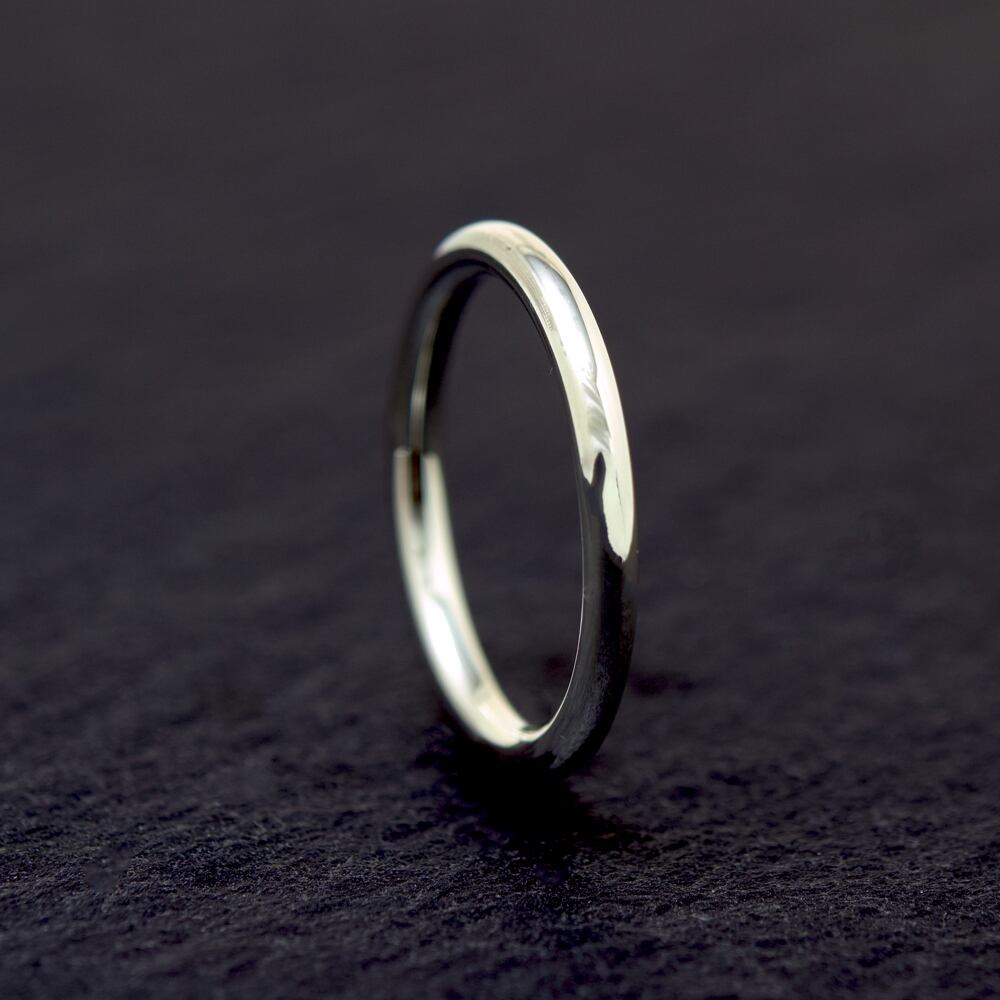 ◆受注製作 2mm Round circle / Silver ring / シルバーリング