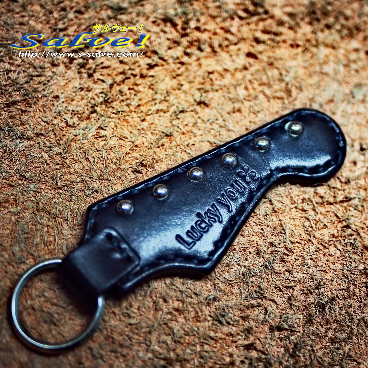 ギターヘッド キーホルダー② スタッズ | Salve!(サルウェー!)