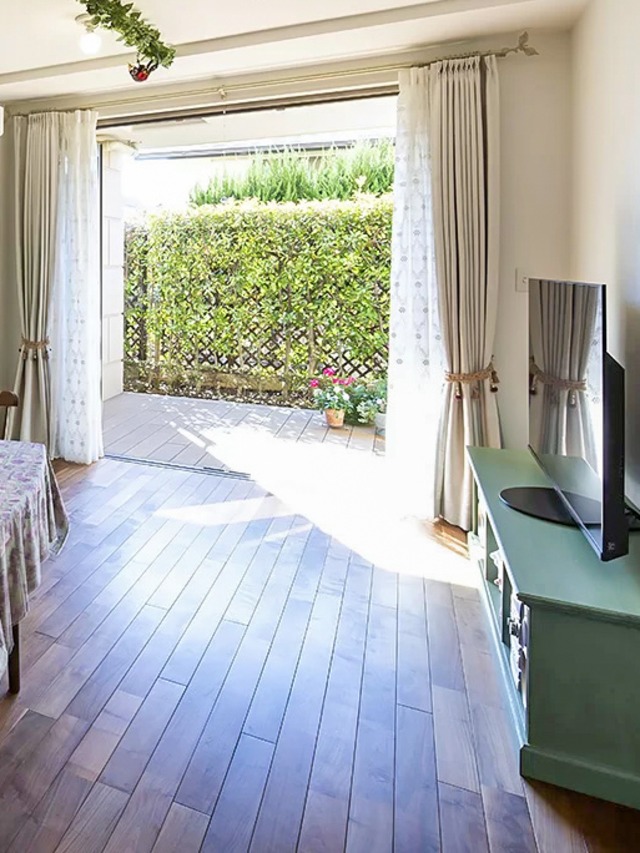 フランスアンティーク調テレビボード (アイボリー・オーダーメイド)W2000 輸入住宅向けローボード