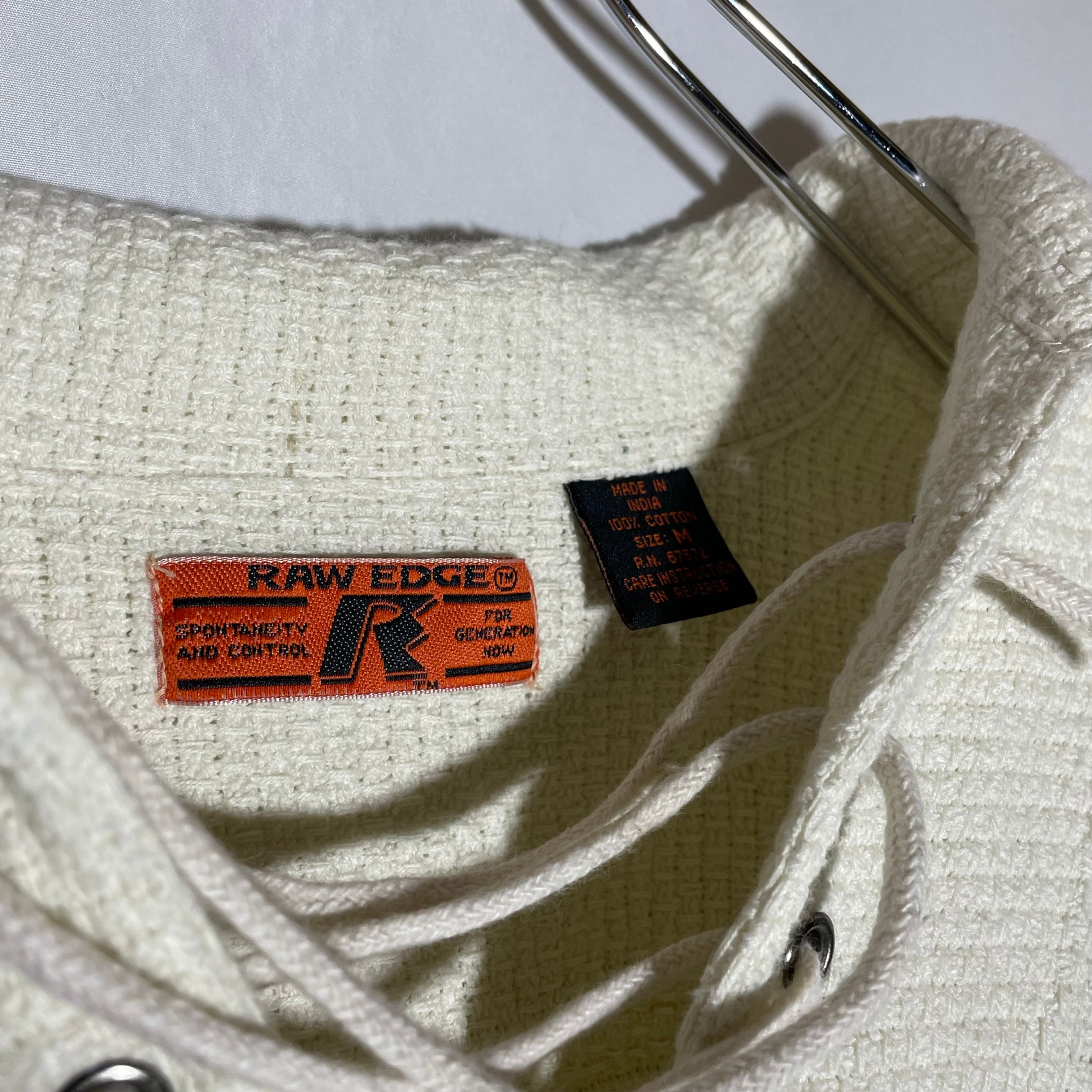 90's Raw Edge レースアップシャツ | 古着屋 Boogie