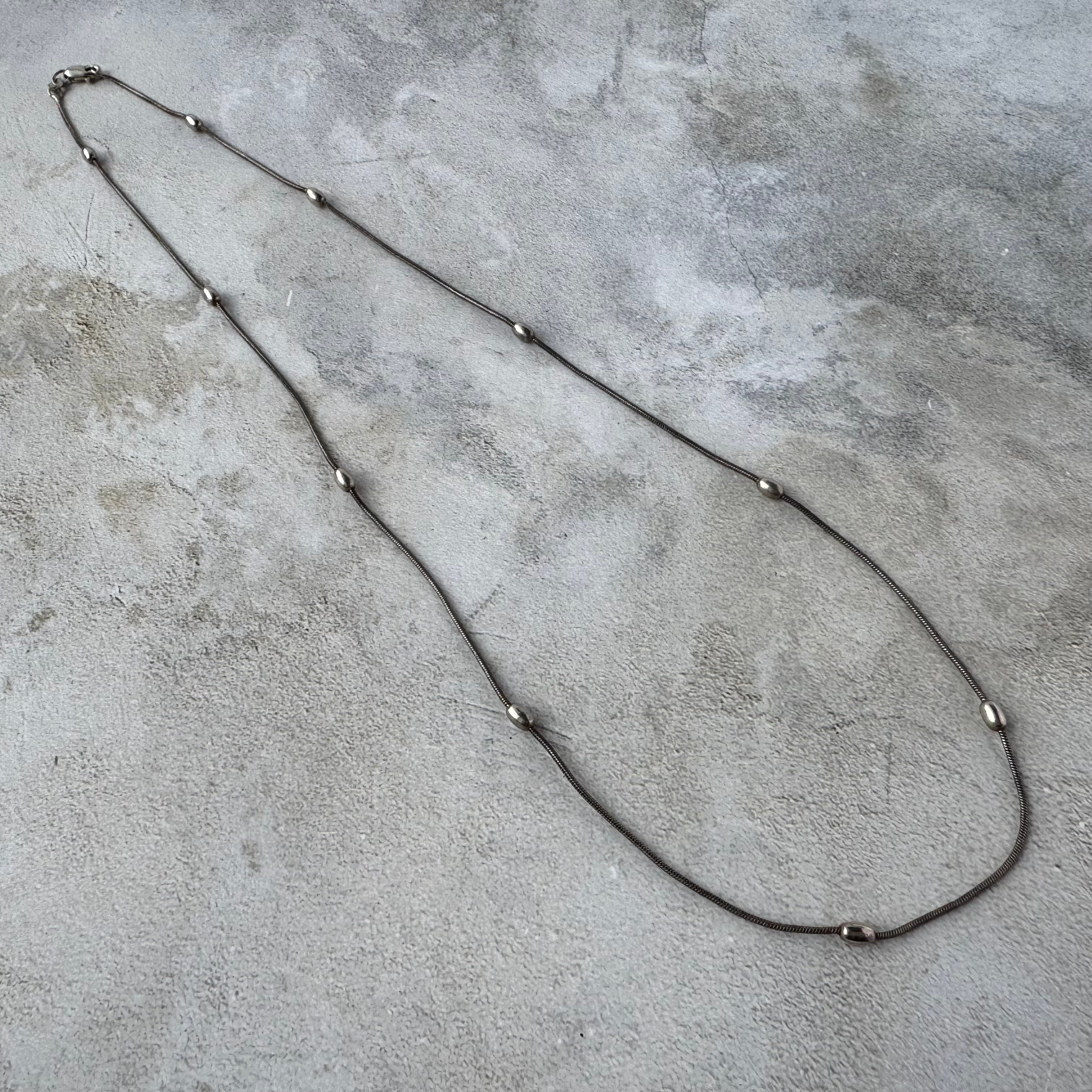 Vintage Snake Chain Necklace Silver925 Made in Mexico