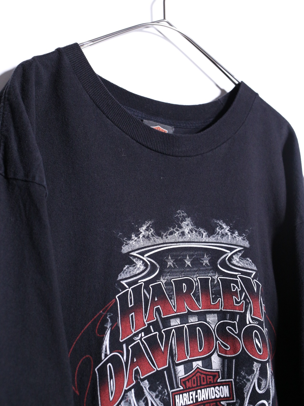 "Harley-Davidson" XXL over silhouette  front and back print tee - 9