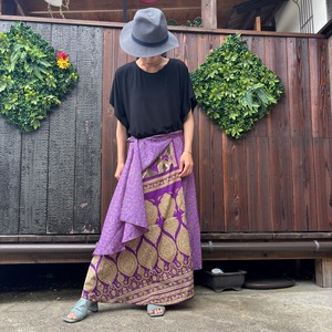 シルク巻きスカート1005