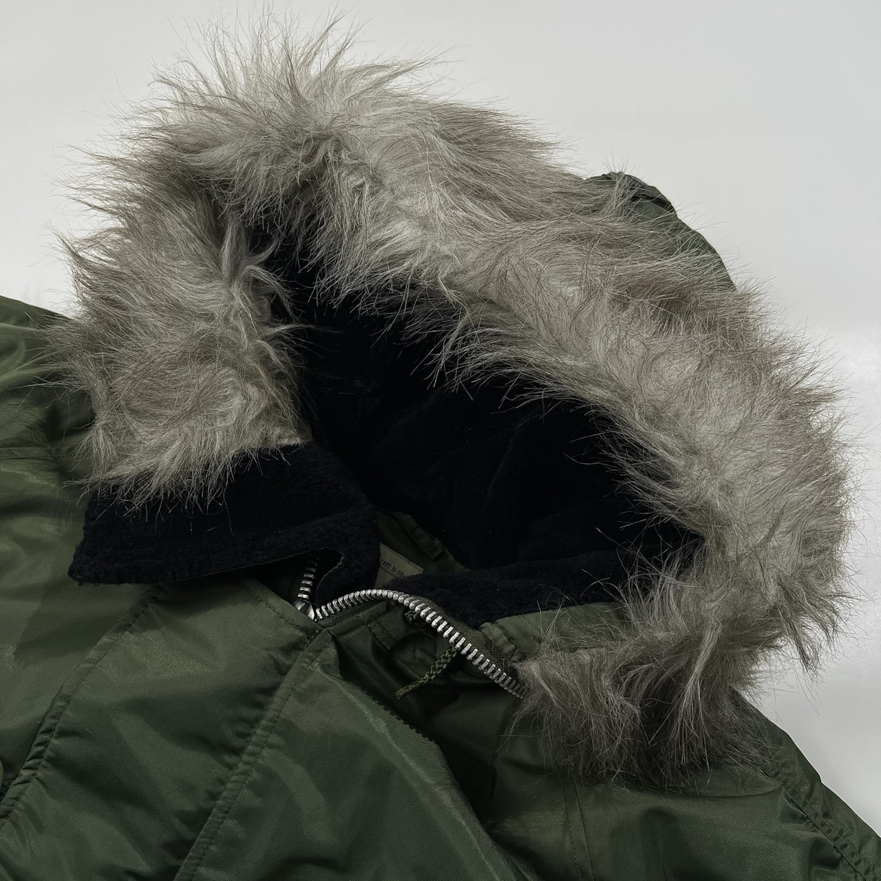 N-3B AIR FORCE フライトジャケット ミリタリー サイズ M /カーキオリーブ/オールド/メンズ