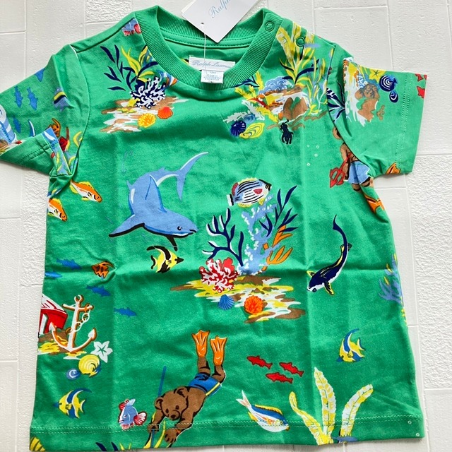 【80cm】ベビー（男の子）ベア　半袖Tシャツ