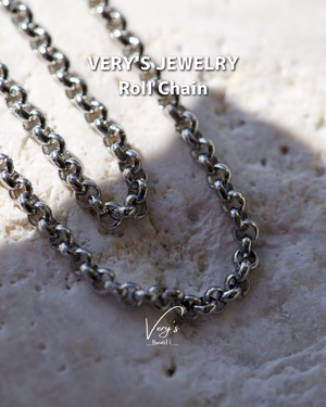 Roll Chain 316L【40-65cm】【Very's Jewelry】