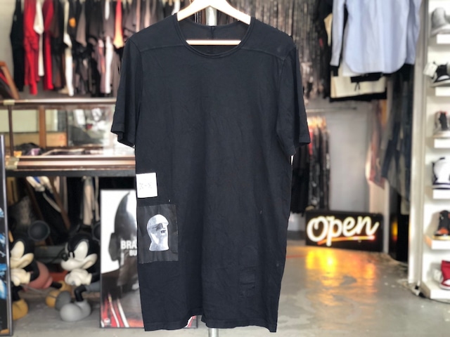 18SS RICK OWENS DRKSHDW PATCH TEE BLACK SMALL 20 7683
