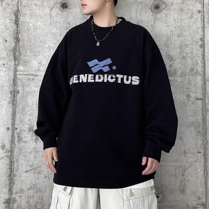 レタープリントスウェットプルオーバー 2カラー 11237