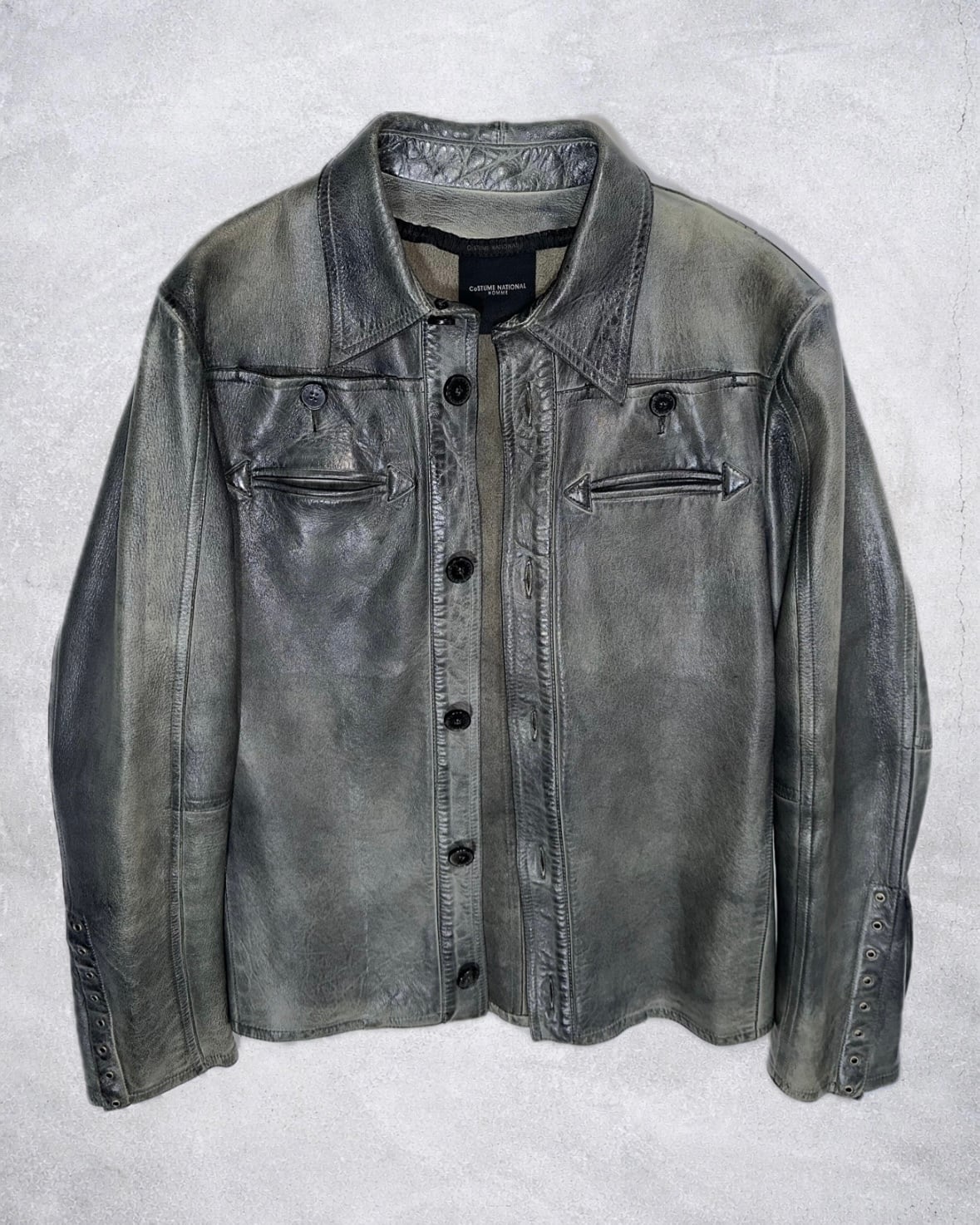 COSTUME NATIONAL HOMME Arrow Leather Jacket | Jurell