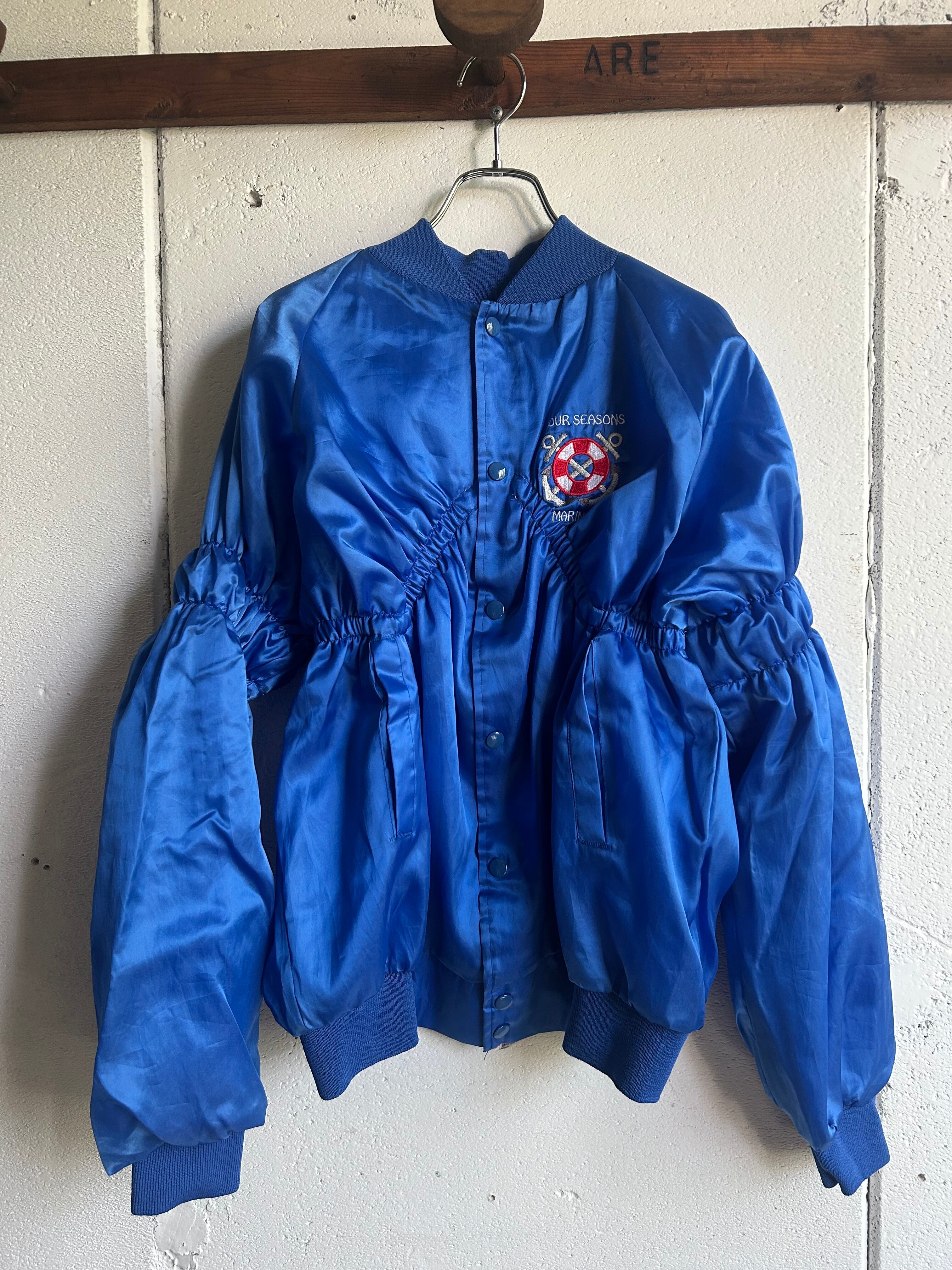 77CIRCA - 77circa wide nylon jacket/再構築/リメイクブルゾン