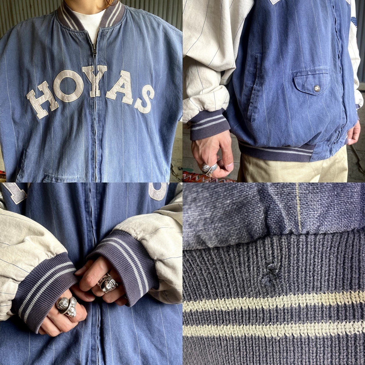 ビッグサイズ 90年代 MIRAGE GEORGE TOWN HOYAS ビッグロゴ カレッジ 