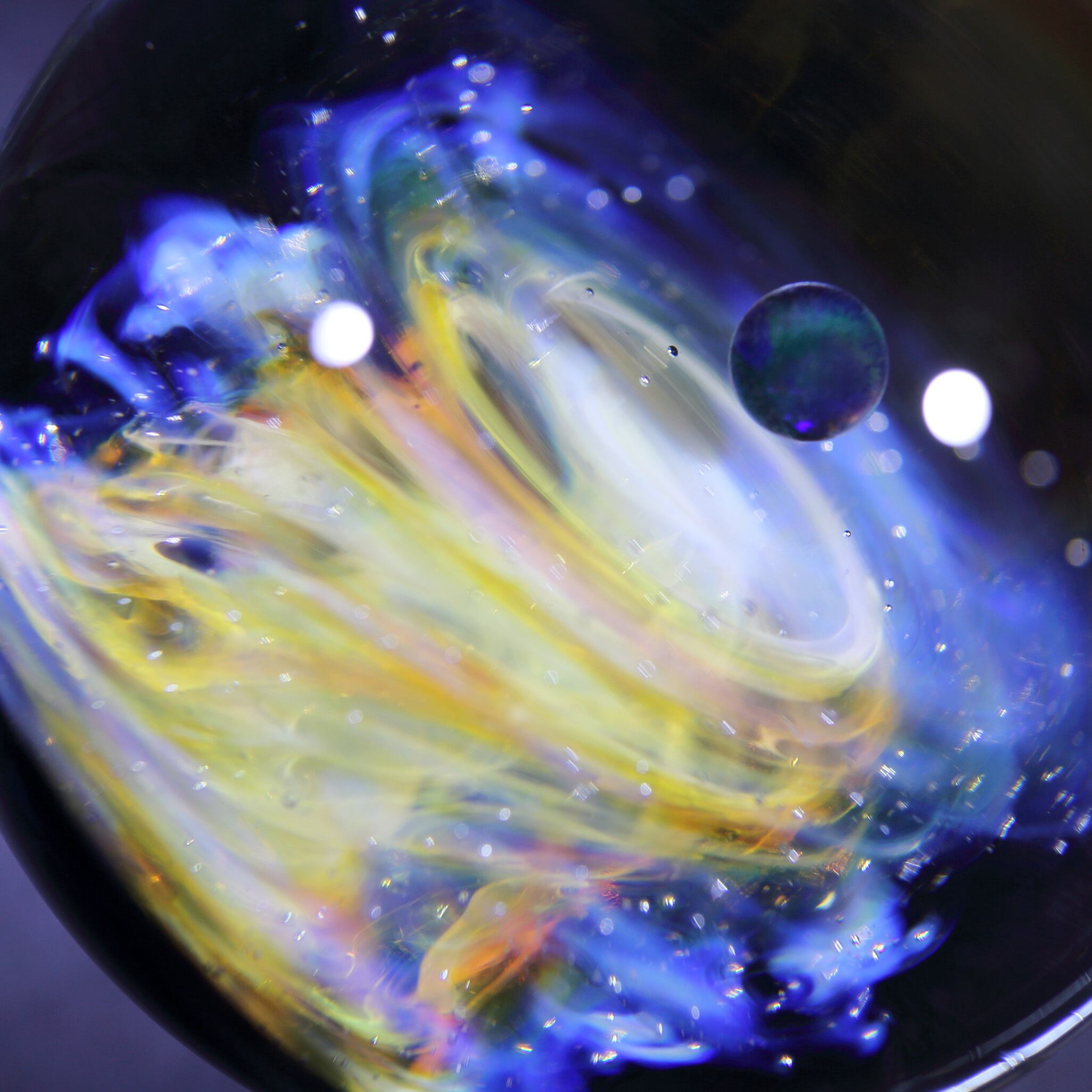52mm Galaxy Glass Marble 宇宙ガラスマーブル - オブジェ no.M284