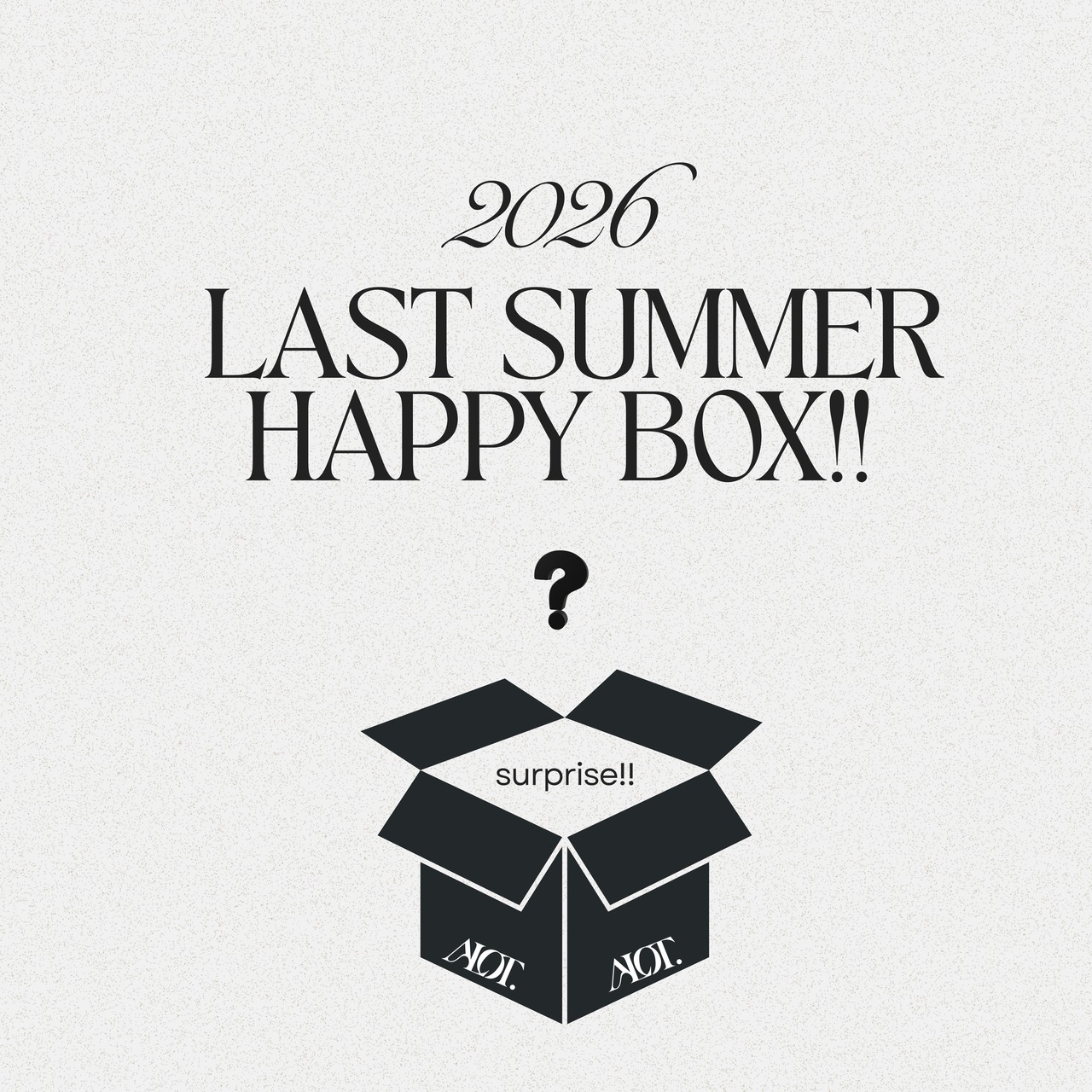 【数量限定】LAST SUMMER B0X 2026