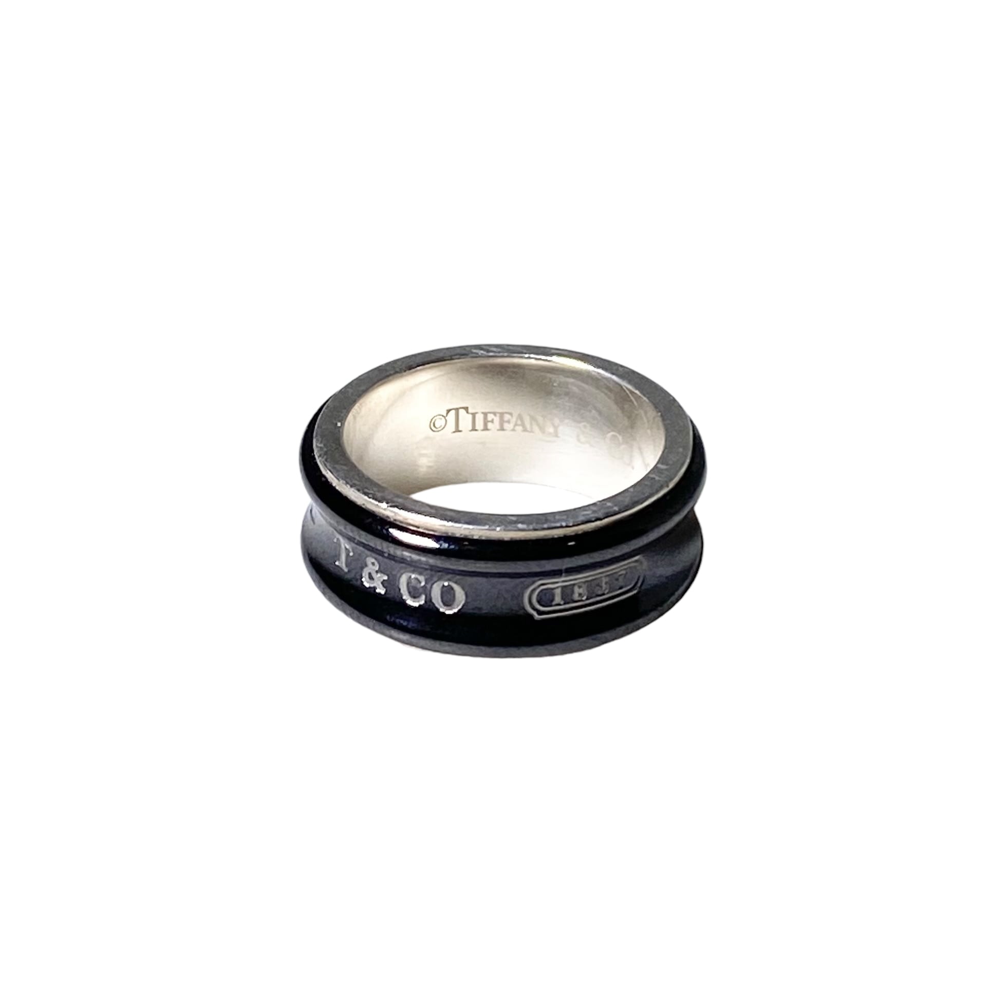 TIFFANY silver × titan ring “1837” (size 11) | NOIR ONLINE