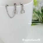 《ホースシュー2連ピアス・シルバー 》442サージカルステンレス