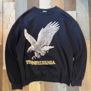 90s tultex イーグルデザイン　ブラックスウェット