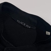 BLACK PIA ブラックピア バンドカラー 長袖シャツ L/ブラック メンズ