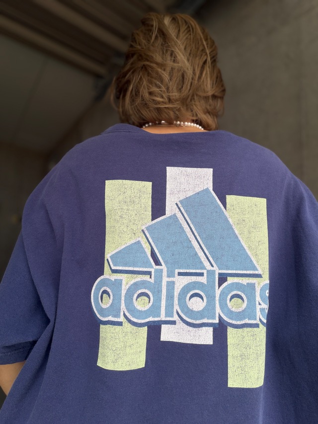（CS2013）90‘s adidas logo t-shirt made in USA