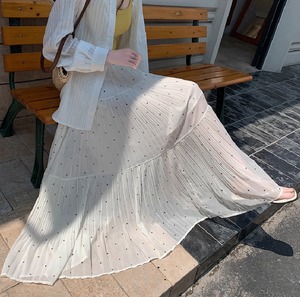 【送料無料】 ロングスカート 3色 夏 マキシスカート フレア Aライン 縫い目 ステッチ 薄手 裏地 プリーツ かわいい 大人可愛い シンプル カジュアル 大人 おしゃれ お洒落 レトロ こなれ感 コンサバ系 ラフ とろみ感 抜け感 レディライク ガーリー フェミニン ドット柄 水玉 20代 30代 40代 レディース 女性用 ママ服 デート お出かけ お呼ばれ 休日 アウトドア お茶会 女子会 授業参観 着回し 普段使い ファッション コーデ スタイル 楽ちん 体型カバー 美脚 脚長 定番 垢抜け