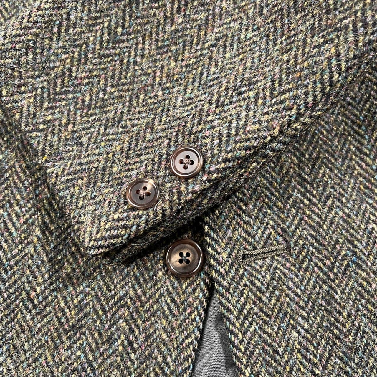 CHESSROCK チェスロック john g hardy ジョンジーハーディー 英国製 ツイード 段返り3B テーラードジャケット サイズ 95 /ビンテージ/ヘリンボーン