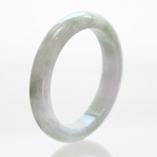 【内径 56.4mm】ラベンダーバングル lavender/marble A貨翡翠 jd_bg1305