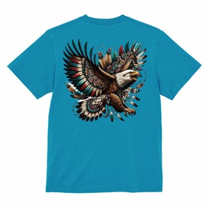 クルーネックTシャツ　ターコイズブルー　00015