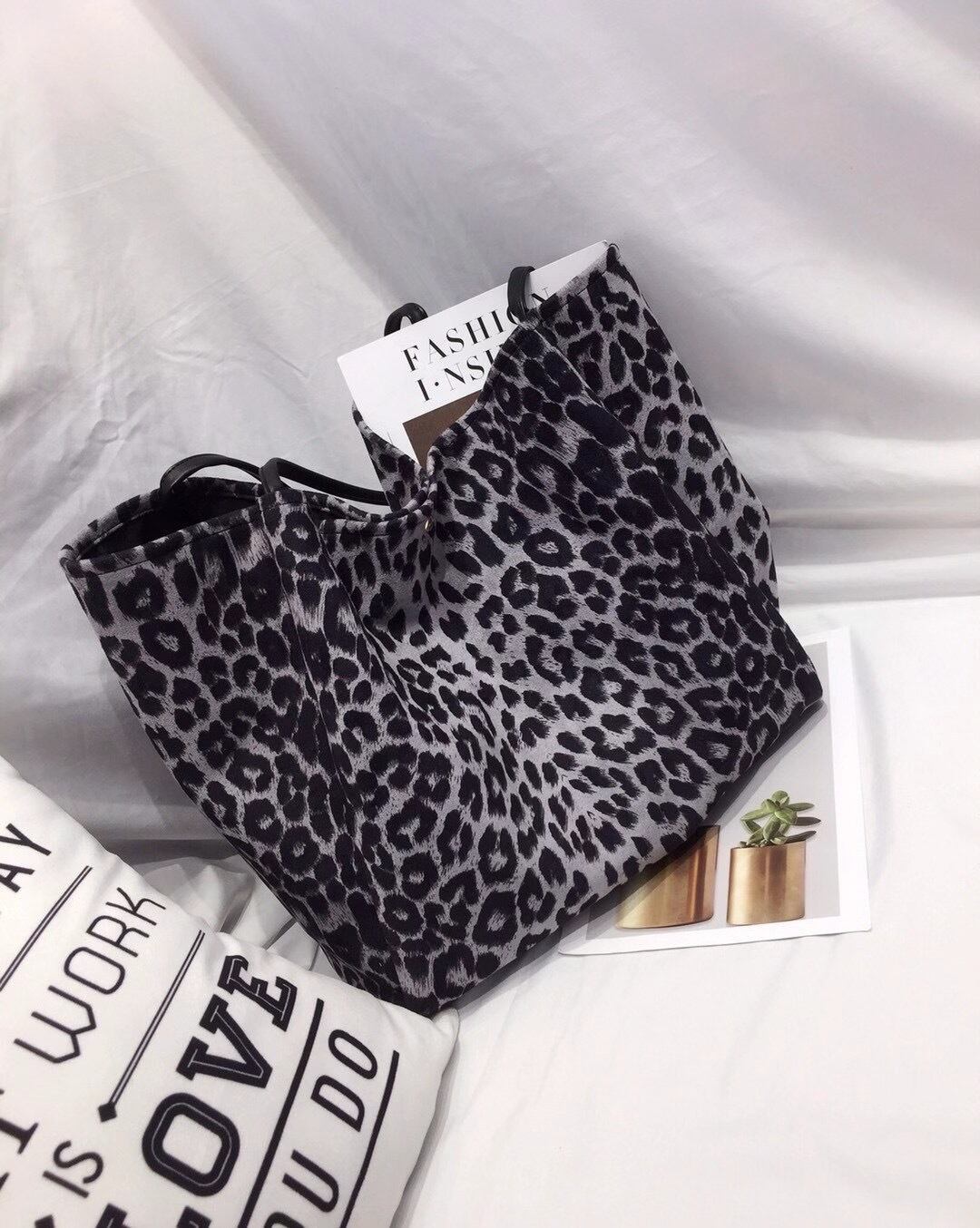 レオパードトートバッグ