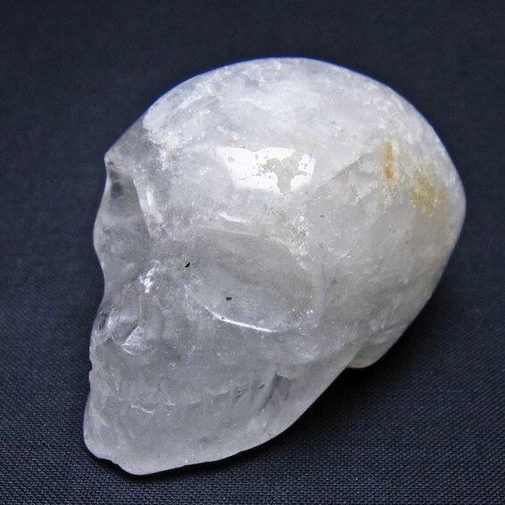 水晶 ドクロ スカル 置物 一点物 145-1758
