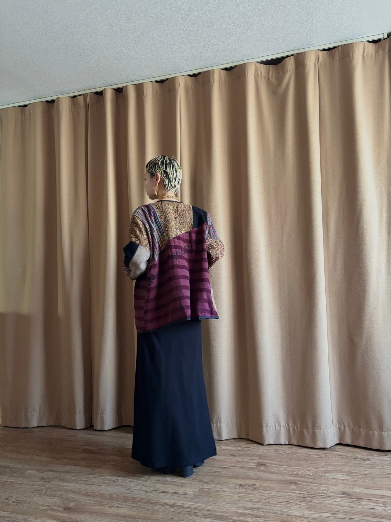 patchwork design import light jacket-4441-11