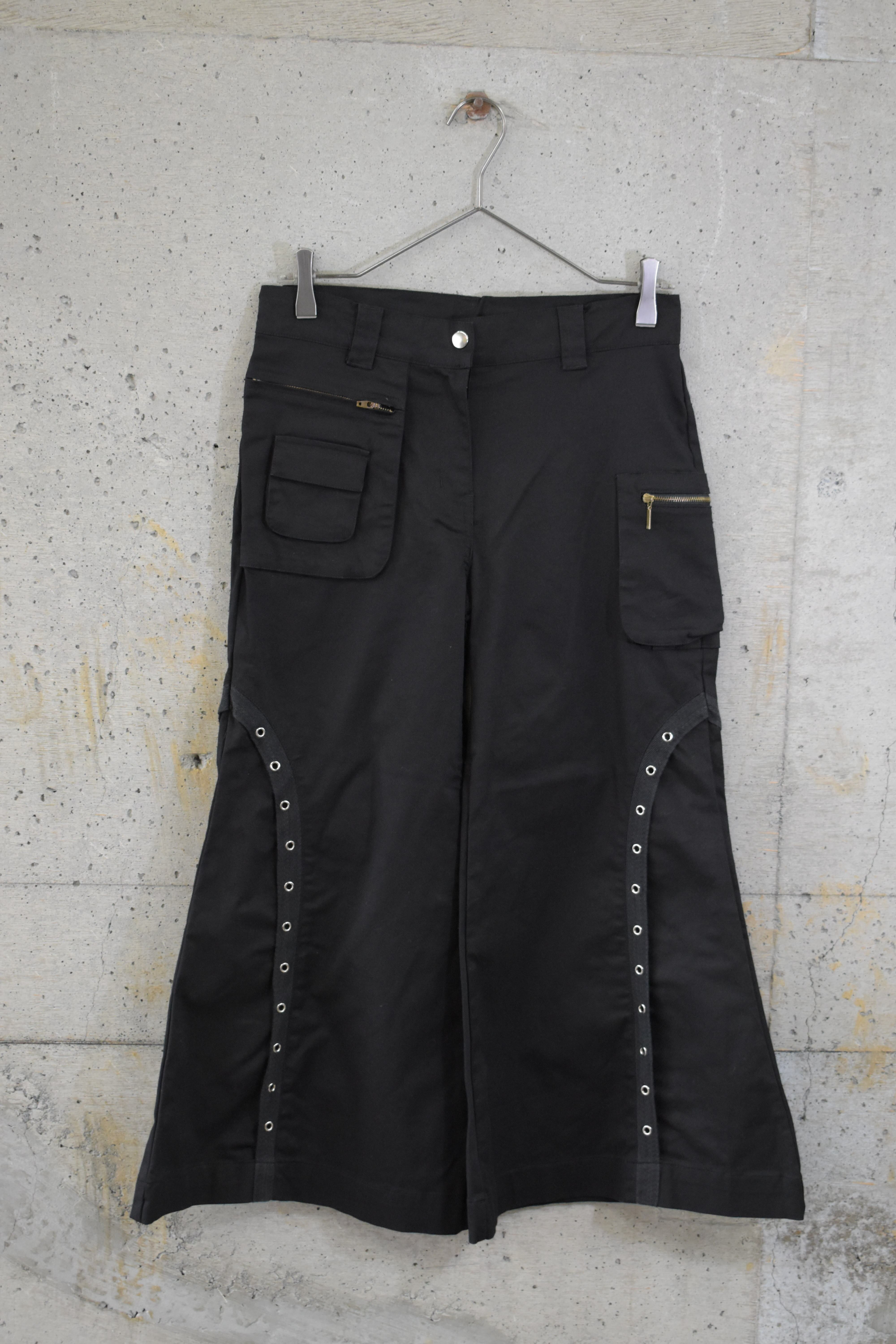 Eyelet Flare Pants