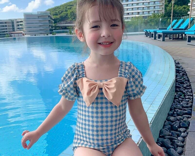 水着ロンパース / リボン / 女の子 / 〜5才