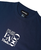 Dog & LOVERS プリントルーズTシャツ (WHITE) CQ-49012