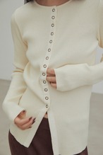 DU250708 Button Lib Knit Tops