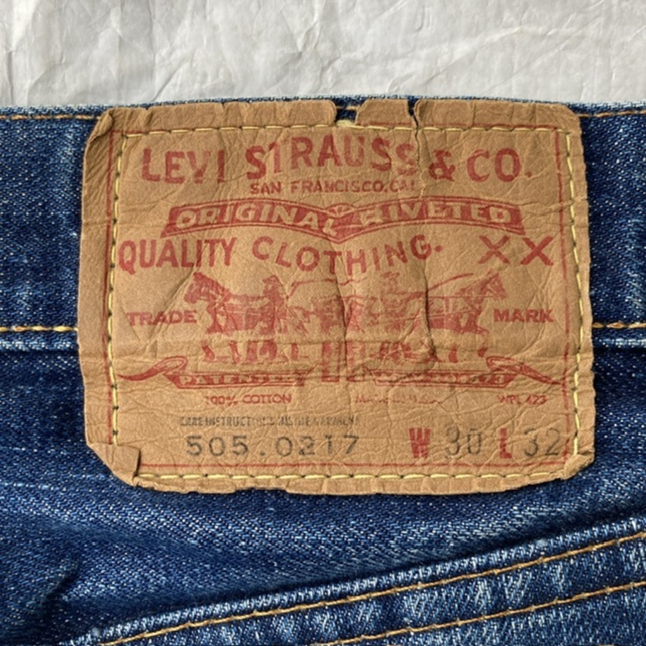 Levi’s 505 Big デニムパンツ セルビッジ 耳付き USA製 画像6