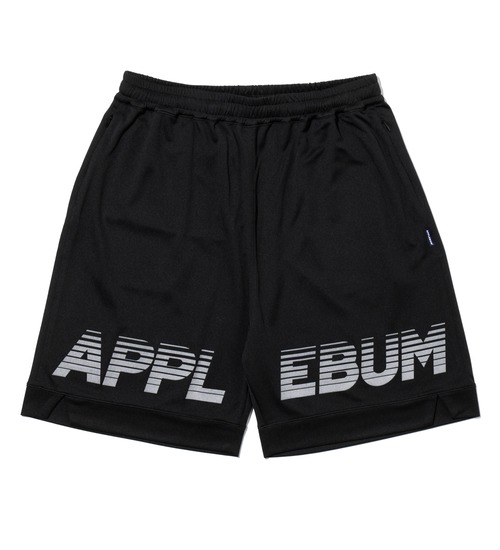 【APPLEBUM】アップルバム Logo Basketball Mesh Shorts (BLACK / Reflector) ショートパンツ