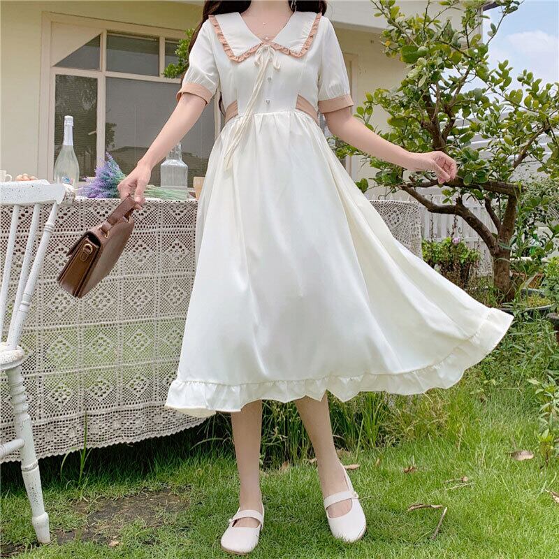 サマーリボンロング 夏物 スカート 萌量不足81320019631