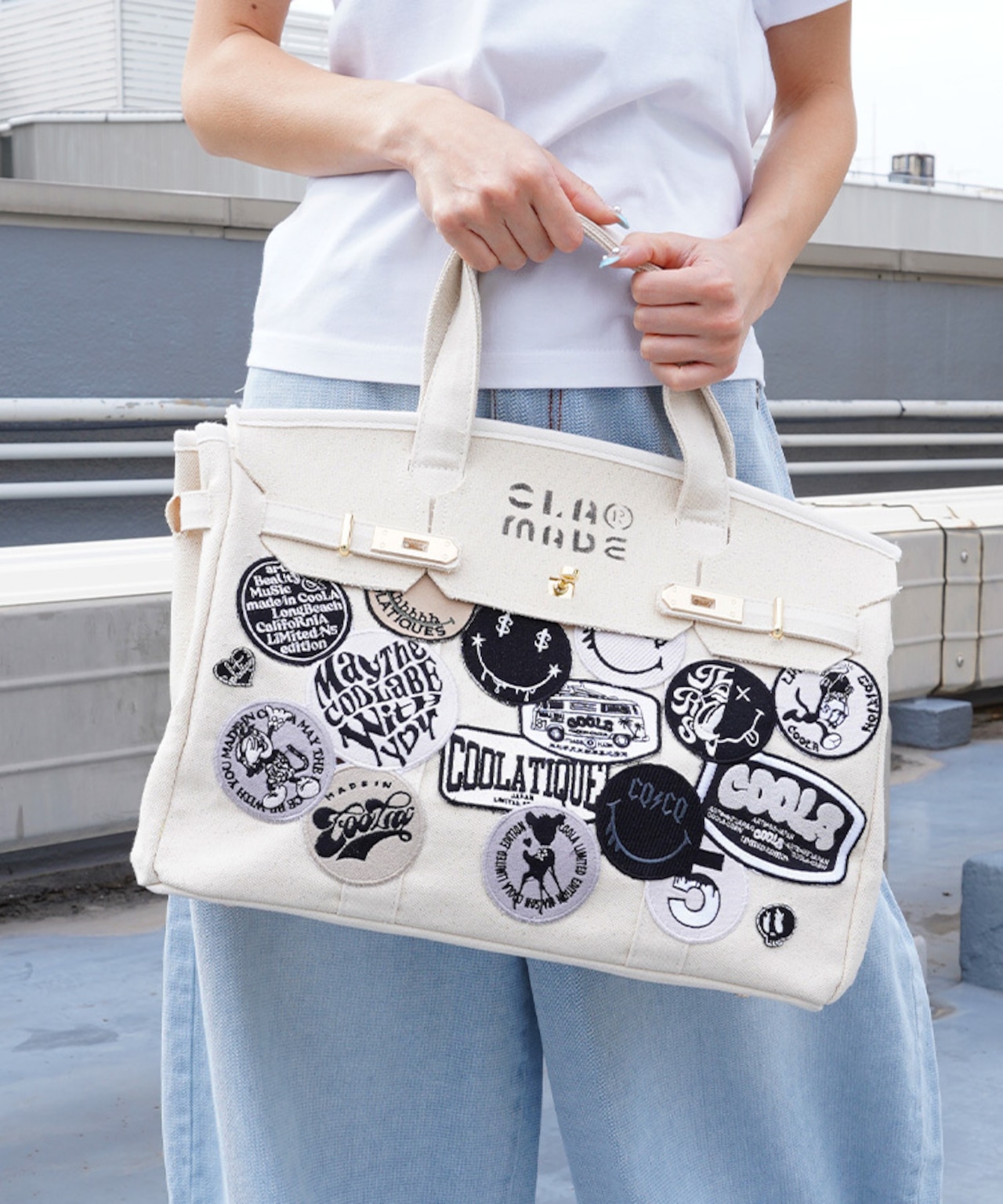 【直営限定ITEM】TYPE-C マルチワッペンターンロックハンドバッグ CQ-48507H