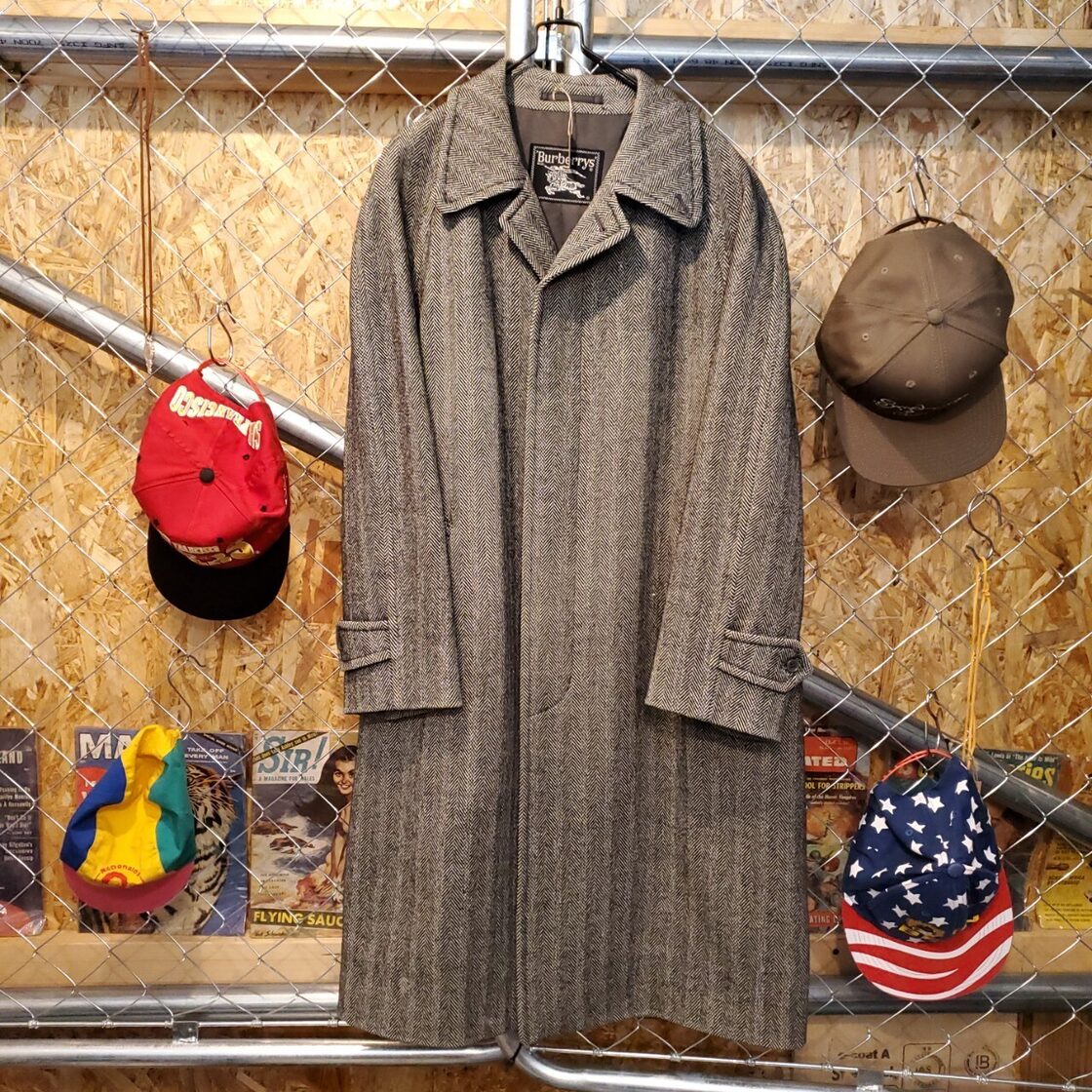 Burberrys バーバリー 90s シェブロン柄 バルマカーンコート ステン 