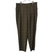 『VINTAGE LANVIN checked square switching big over size wide slacks pants』USED 古着 ヴィンテージ ランバン チェック スクエア 切り替え ビッグ オーバーサイズ ワイド スラックス パンツ