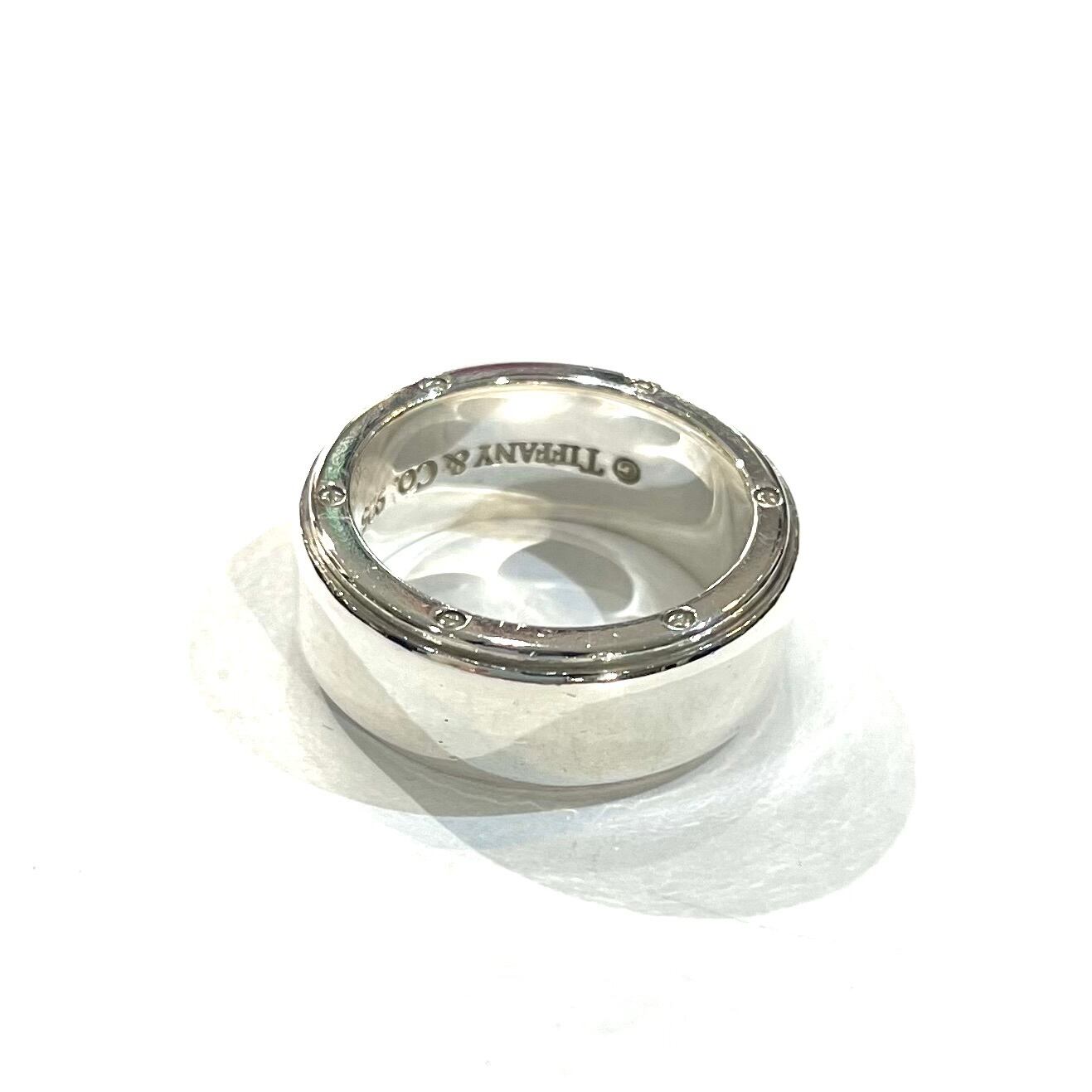 TIFFANY&CO.】2278洗練。メトロポリス リング 19号／幅1.1cm／ワイド