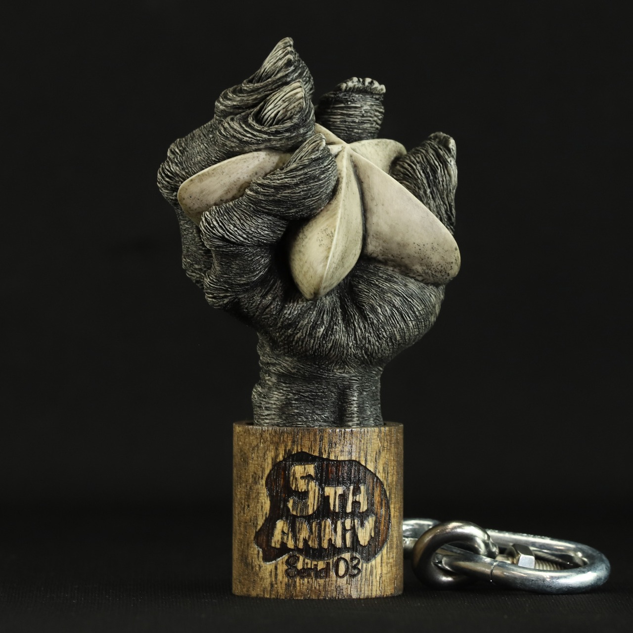 [数量限定] "5th Anniv" SUPER BIG KEYHOLDER - serial.03 /Black ink wash