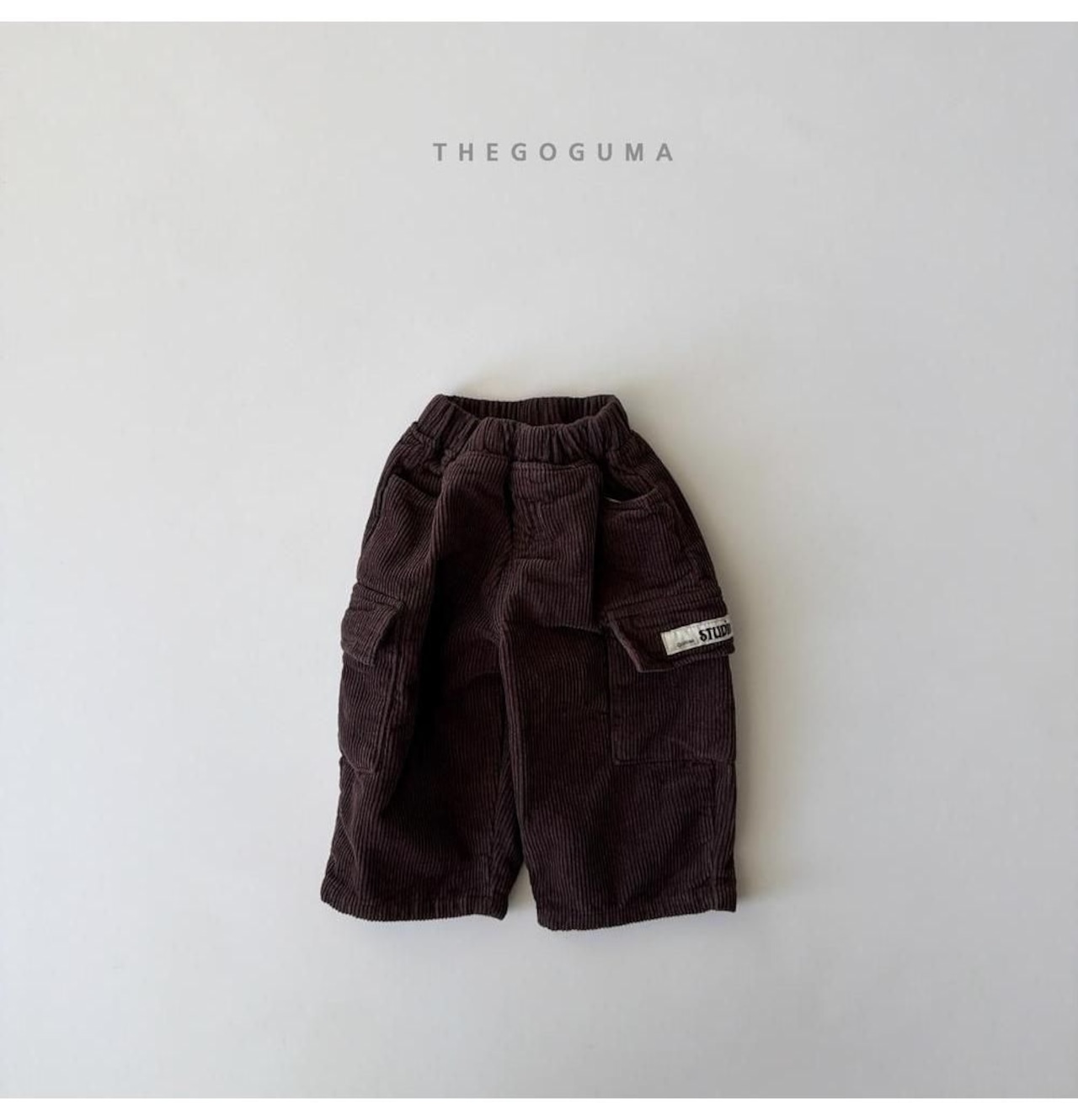 ザゴグマ / THE GOGUMA / コーデュロイカーゴ裏起毛パンツ / 韓国子供服 / キッズ / 26winter〖取寄〗*XS~XL*