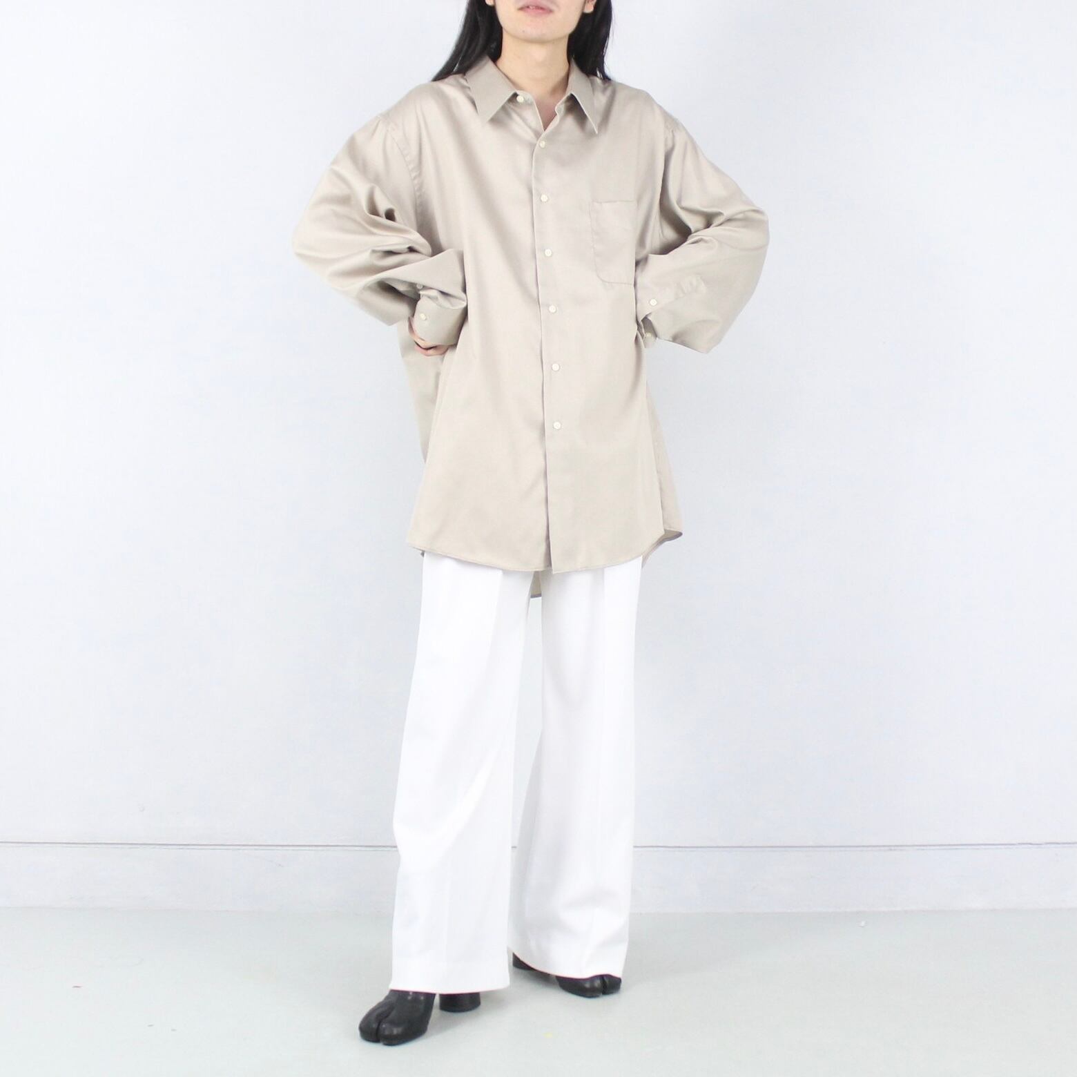 GEOFFREY BEENE オーバーサイズ コットンサテン カラードレス