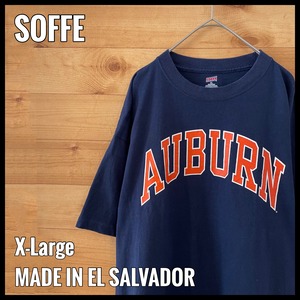 【SOFFE】カレッジ オーバーン大学 AUBURN アーチロゴ Tシャツ XL US古着