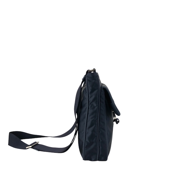 PRADA プラダ ショルダーバッグ ネイビー ロゴ フロントバックル ナイロン vintage ヴィンテージ オールド eiigp4