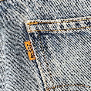 【LEVI'S】505 オレンジタブ ボタン裏977 デニム ジーンズ ジーパン リーバイス ダメージジーンズ テーパード W30 L30 US古着