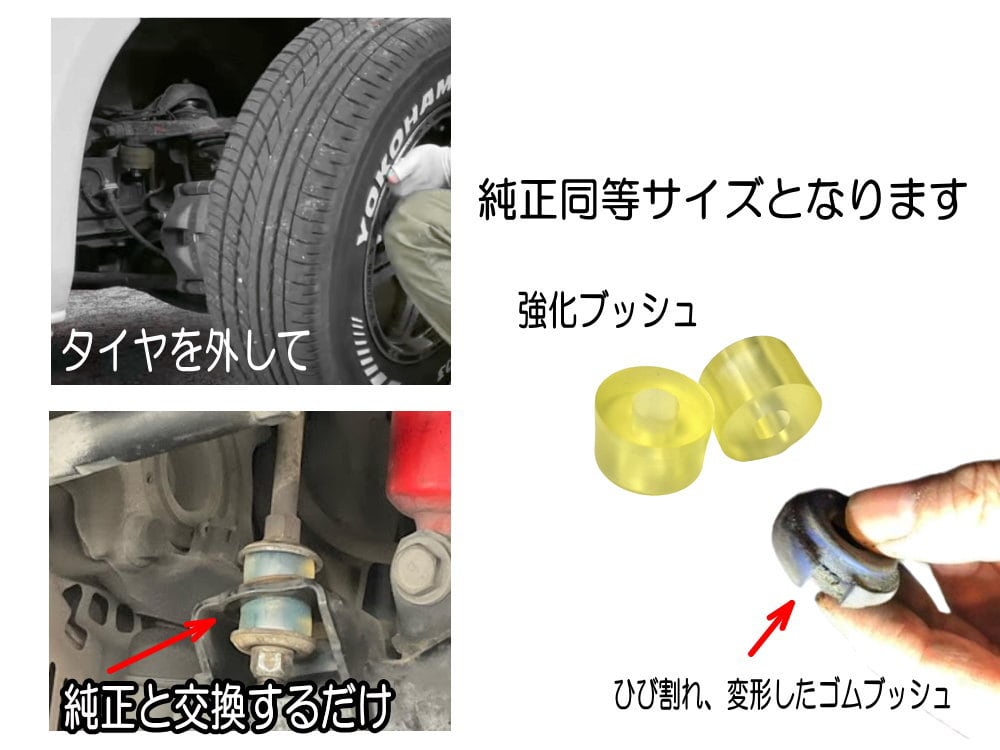 UDトラックスクオンリアスタビライザーブッシュ1台分 スタビブッシュ