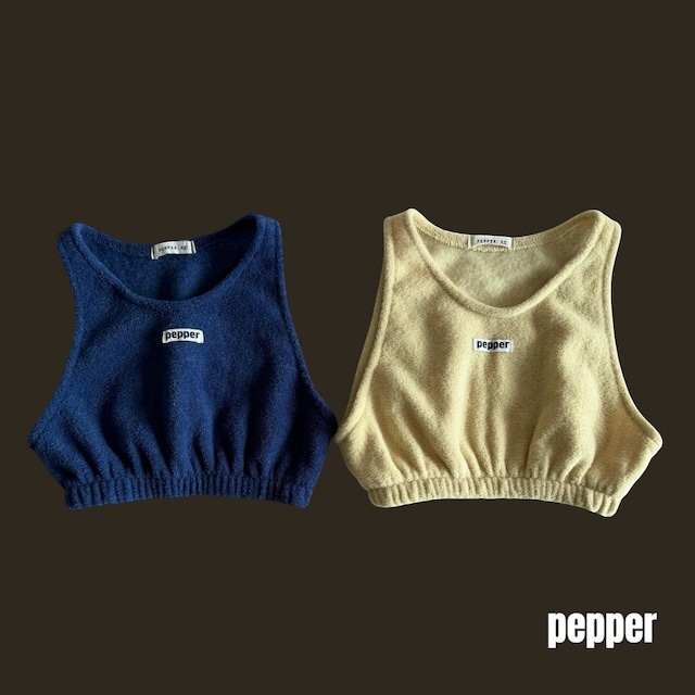 ペッパー / PEPPER / テリーベスト / 韓国子供服 / キッズ / 26winter〖取寄〗*XS~XL*